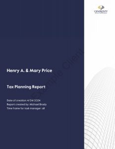 AI Tax Analysis Sample Report by Generosity Wealth Management